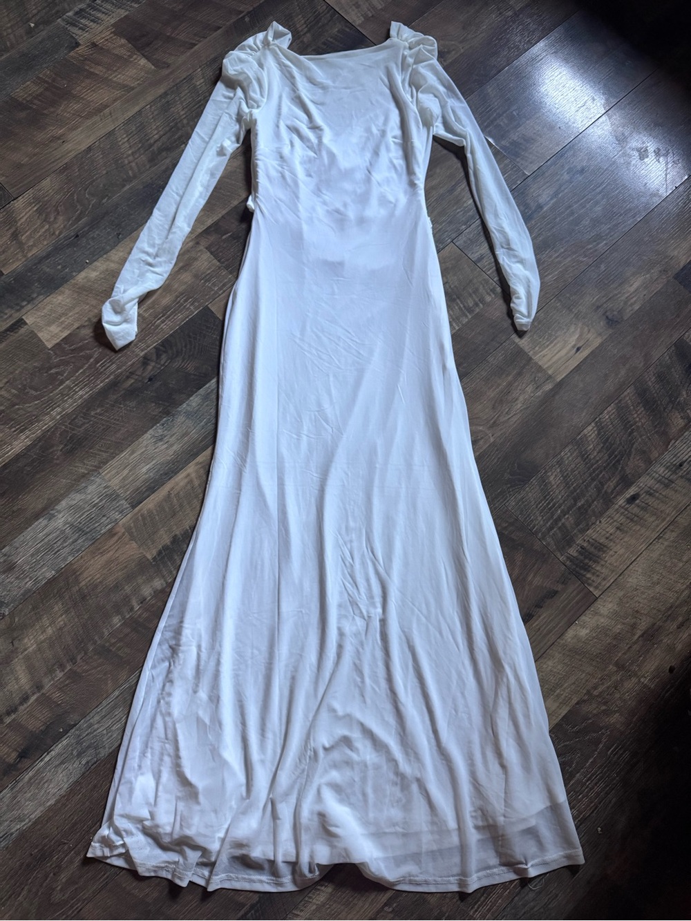Here Comes the Sun Mesh Maxi Dress with Long Sleeves